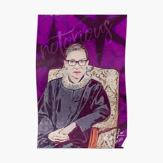 Discover Ruth Bader Ginsberg - Notorious Premium Matte Vertical Poster