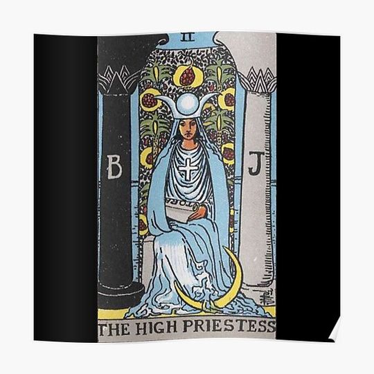 Discover Rider-Waite Tarot, The High Priestess Premium Matte Vertical Poster