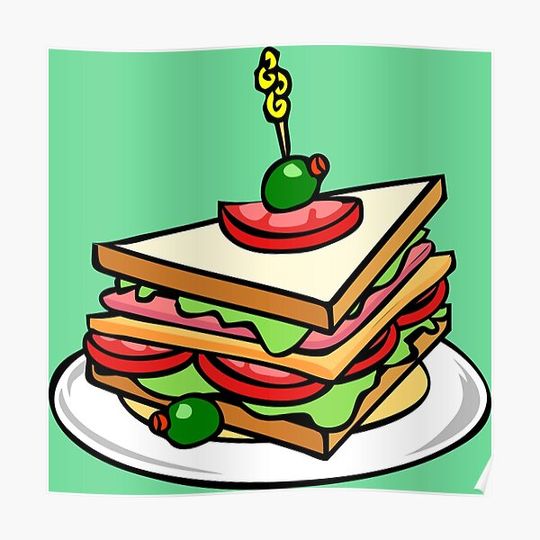 Discover Sandwich Premium Matte Vertical Poster
