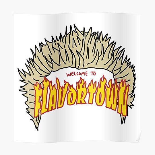 Discover Welcome to Flavortown Premium Matte Vertical Poster