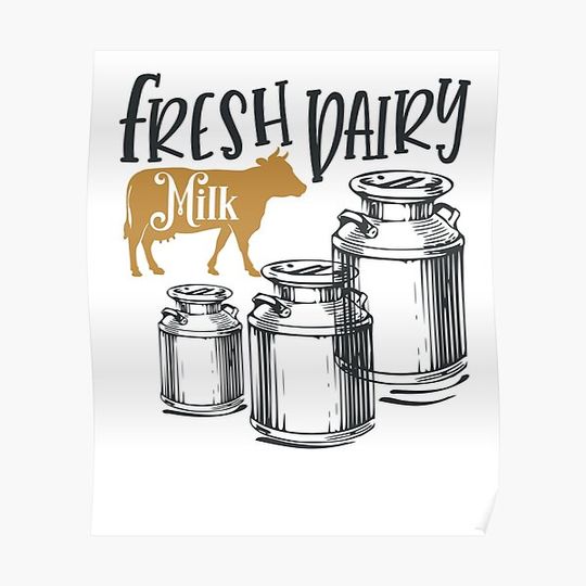 Discover Fresh Dairy Milk Premium Matte Vertical Poster