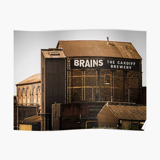 Discover Brains Brewery, Cardiff, Wales Premium Matte Vertical Poster
