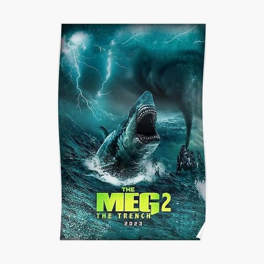 Discover Meg 2: The Trench Premium Matte Vertical Poster