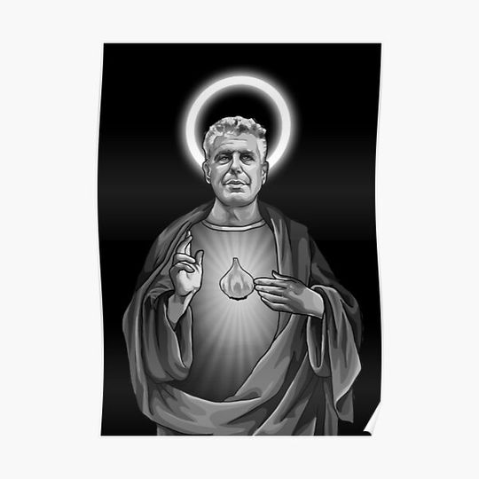 Discover Holy Anthony Bourdain Premium Matte Vertical Poster