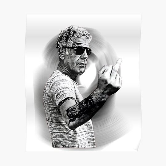 Discover Anthony Bourdain T-ShirtAnthony Bourdain F_ck Style Premium Matte Vertical Poster