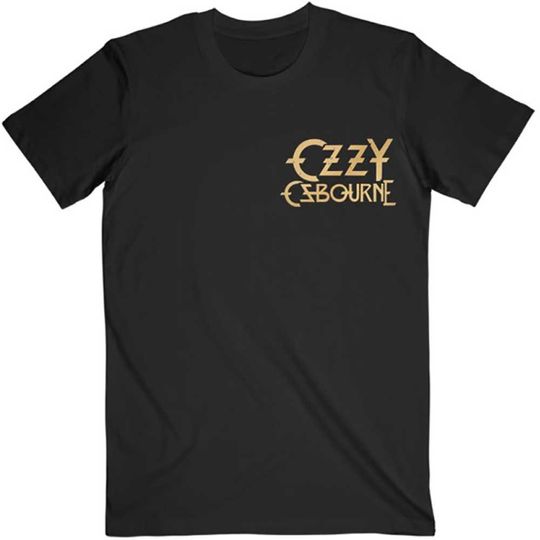 Discover Ozzy Osbourne Unisex T-Shirt: Patient No. 9 Gold Logo
