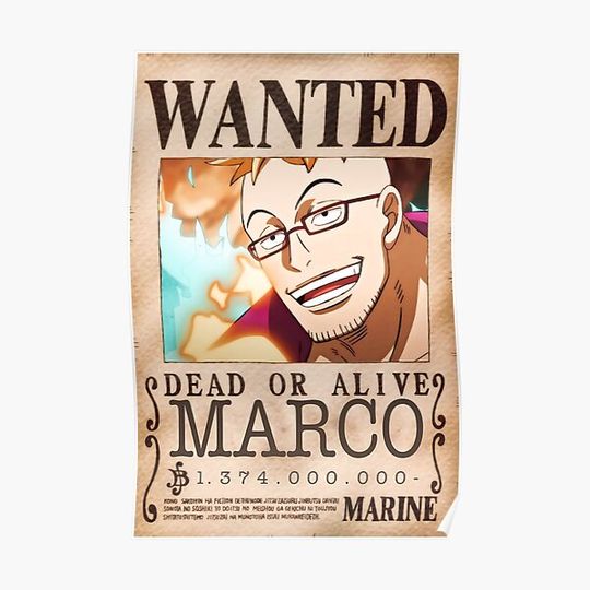 Discover WANTED MARCO Premium Matte Vertical Poster