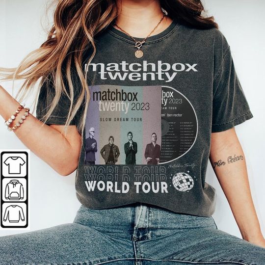 Discover Matchbox Twenty Music Shirt, Vintage Matchbox Twenty Summer 2023 Tour Shirt