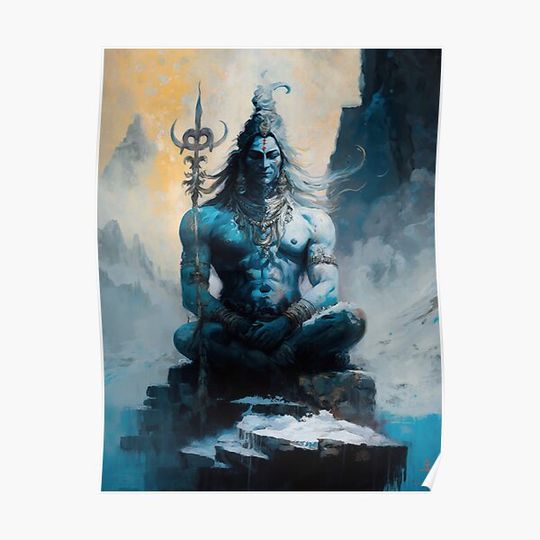 Discover Lord Shiva Meditating Wall Art