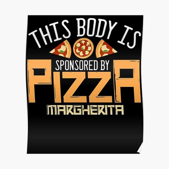 Discover Margherita Pizza Joke Italian Food Pizzeria Premium Matte Vertical Poster