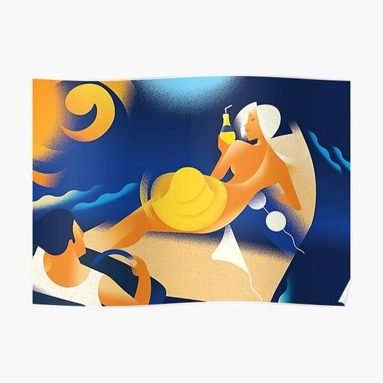 Discover Orangina Couple Premium Matte Vertical Poster