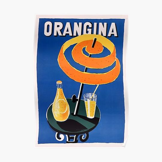 Discover Orangina Drink Poster Premium Matte Vertical Poster