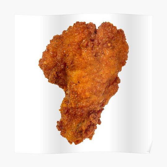 Discover Fried Chicken Photo Drumstick Premium Matte Vertical Poster