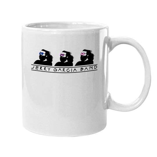 Discover Vintage Mugs 1991 Jerry Garcia Band Triple Logo white Heavy Cotton