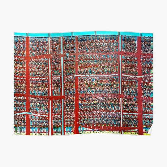 Discover Great red grandstand Premium Matte Vertical Poster