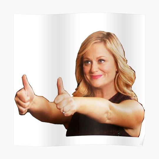 Discover Leslie Knope -Thumb's Up Premium Matte Vertical Poster