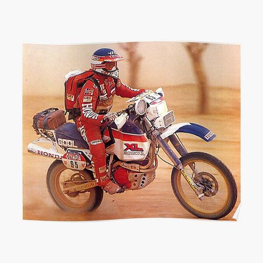 Discover XL600 Vintage Rally Poster Premium Matte Vertical Poster