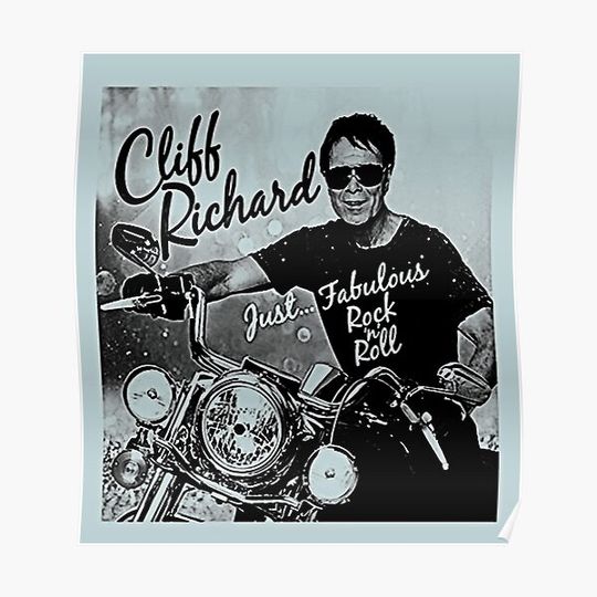 Discover rock and roll singer cliff richard fans music Premium Matte Vertical Poster