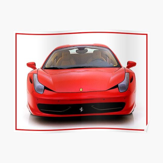 Discover 458 Italia Premium Matte Vertical Poster