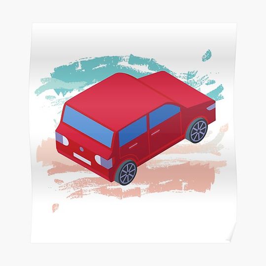 Discover Box type car Premium Matte Vertical Poster