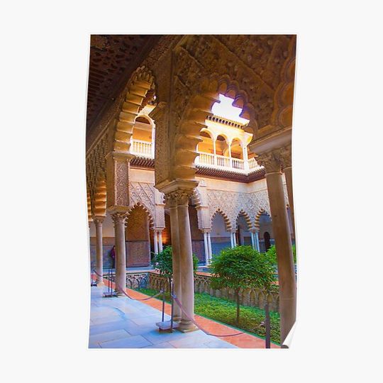 Discover Real Alcázar de Sevilha Premium Matte Vertical Poster