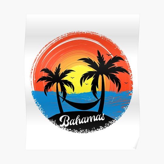Discover Bahamas Premium Matte Vertical Poster