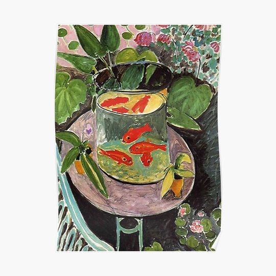 Discover Henri Matisse Goldfish 1911, Goldfishes Artwork, Men, Women, Youth Premium Matte Vertical Poster