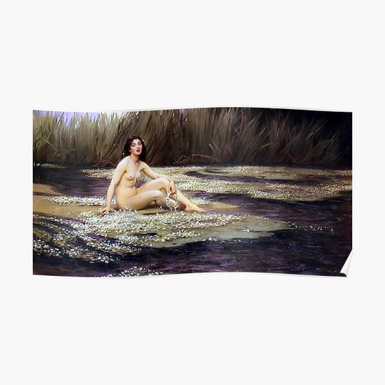 Discover The Water Nymph - Herbert James Draper Premium Matte Vertical Poster