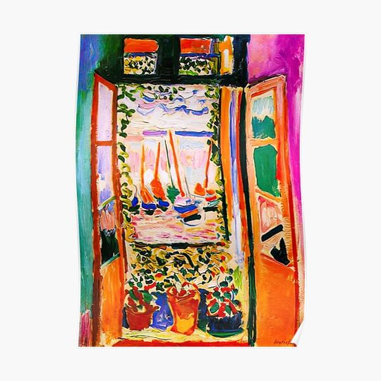 Discover Henri Matisse, the open window, collioure, 1905 Premium Matte Vertical Poster
