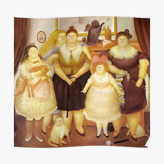 Discover The Sister - 1969 - FRD Botero Premium Matte Vertical Poster