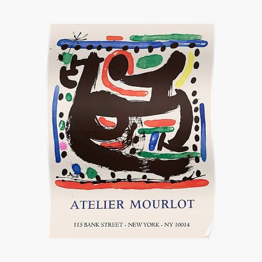 Discover Atelier Mourlot New York, 1967 Premium Matte Vertical Poster