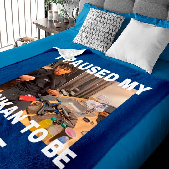 Discover I paused my kankan to be here Baby Blankets
