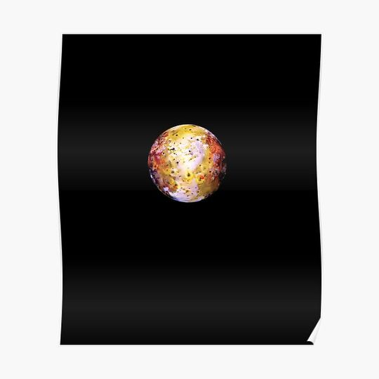 Discover Io - first moon of Jupiter Premium Matte Vertical Poster