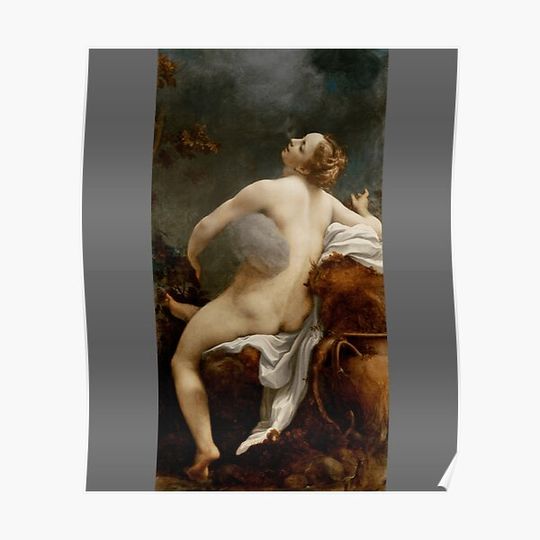 Discover Antonio da Correggio - Jupiter and Io 1532-33 Classic Premium Matte Vertical Poster