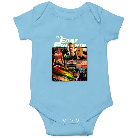 Discover Vintage Style The Fast and The Furious 2001 Movie Graphic Onesies