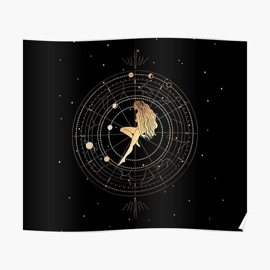 Discover Astrological Birth Chart Premium Matte Vertical Poster