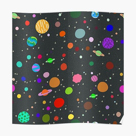 Discover Planets Premium Matte Vertical Poster