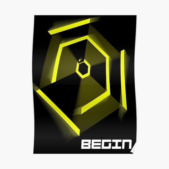 Discover Hexagonest Begin Premium Matte Vertical Poster