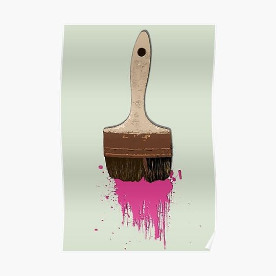Discover Paint Brush Premium Matte Vertical Poster