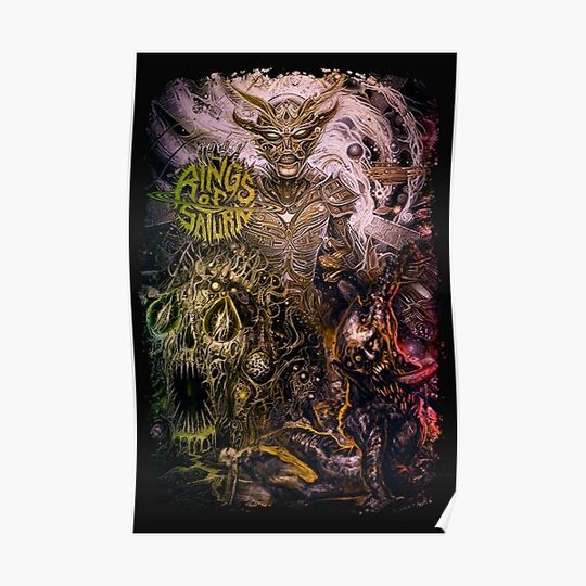 Discover Rings of Saturn Band Premium Matte Vertical Poster