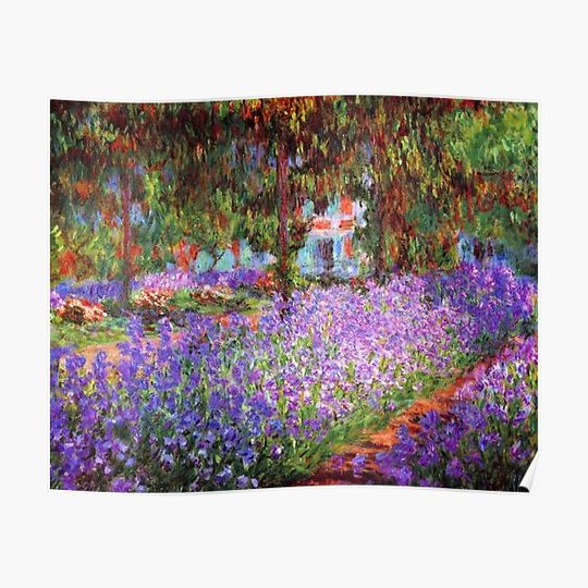 Discover The Artist's Garden at Giverny by Monet Premium Matte Vertical Poster