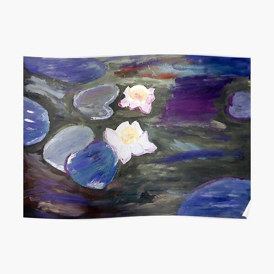 Discover water lilies Premium Matte Vertical Poster