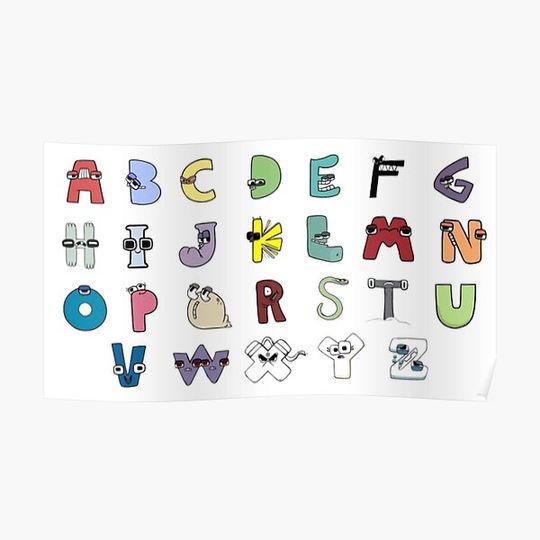 Discover Alphabet Lore Series Premium Matte Vertical Poster