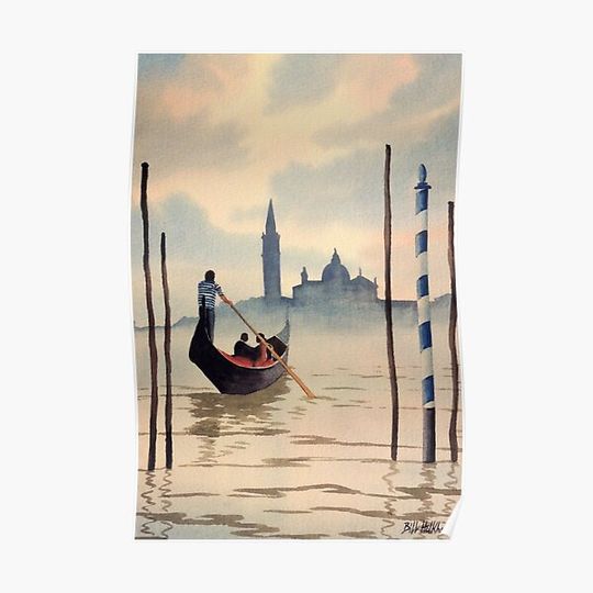 Discover San Giorgio Island Venice Premium Matte Vertical Poster