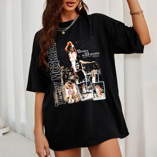 Discover Tracy McGrady Vintage Shirt, Tracy McGrady Fan Tees, Basketball Shirt