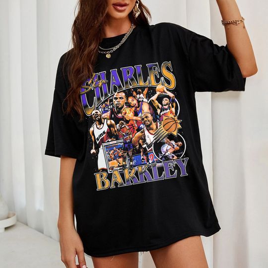 Discover Charles Barkley Vintage Shirt, Charles Barkley Fan Tees, Basketball Shirt