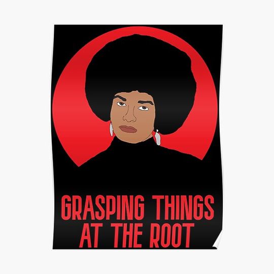 Discover Angela Davis "Radical" Quote Premium Matte Vertical Poster