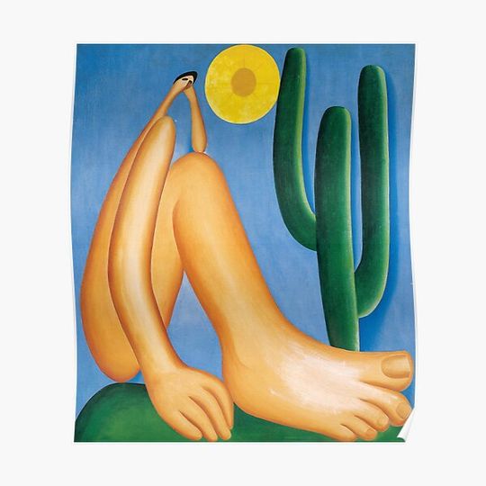 Discover Tarsila do Amaral Art 1886, São Paulo, Brésil Premium Matte Vertical Poster