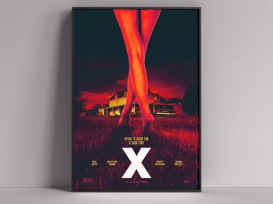 Discover X (2022) Movie Film POSTER (Mia Goth, Jenna Ortega)