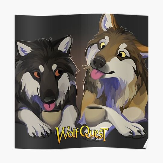 Discover WolfQuest First Date Premium Matte Vertical Poster
